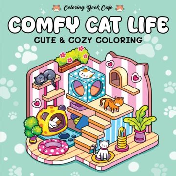 Rebo Productions Comfy Cat Life - Coloring Book Cafe
