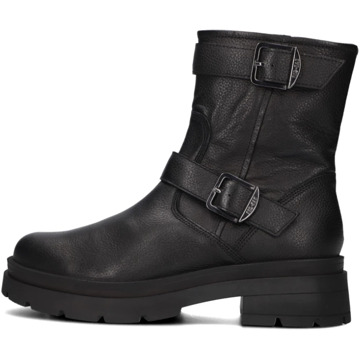 Red Rag Zwarte Leren Gesp Boots Red Rag , Black , Dames - 40 Eu,38 Eu,39 EU