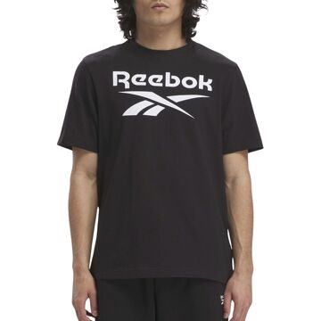 Reebok Grote Gestapelde Logo T-shirt Reebok , Black , Heren - XL