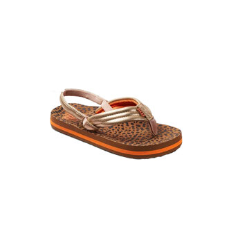 Reef Little Ahi Slippers Junior bruin - oranje - 24
