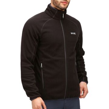 Regatta hadfield fleece outdoorjas zwart heren - XXL