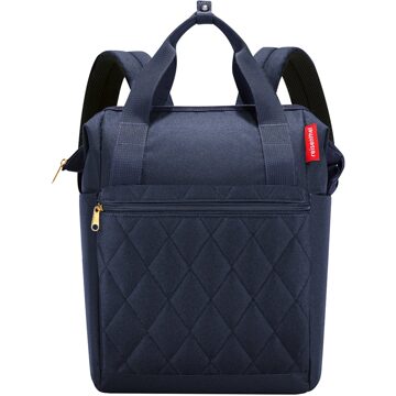 Reisenthel Travelling Allrounder R rhombus midnight gold backpack Blauw - H 40 x B 25 x D 17