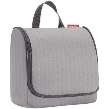 Reisenthel Travelling Toiletbag herringbone grey Grijs - H 20 x B 23 x D 10