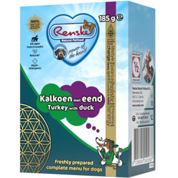 Renske kalkoen met eend Vers Bereid nat hondenvoer 24 x 375 g