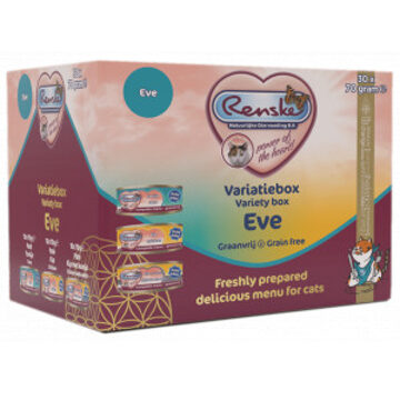 Renske Variatiebox Eve paté kattenvoer (30x70g) 2 trays (60 x 70 g)