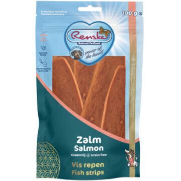Renske Vleesrepen - Hondensnack - Zalm & Groente - 100 g