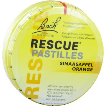 Rescue Remedy Pastilles - 50 gr - sinaasappel - Voedingssupplement