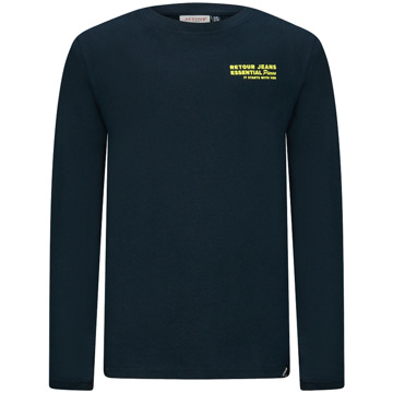 Retour jongens longsleeve Marine - 134-140