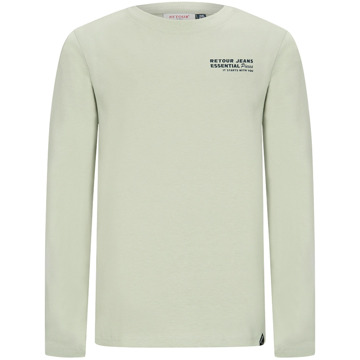 Retour jongens longsleeve Olijf - 116