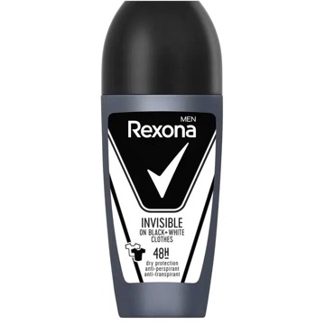 Rexona Deodorant Rexona Men Invisible Black & White Roll On 50 ml