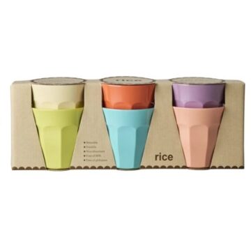 Rice melamine beker glory days colors, 250 ml, assorti