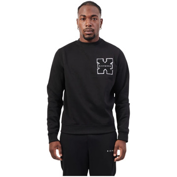 Richmond Zwarte Sweater X Lange Mouw Logo Richmond , Black , Heren - Xl,L,M