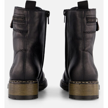 Rieker dames veterboot - Zwart - Maat 36