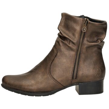 Rieker Enkellaarsjes Hak Brons - 38