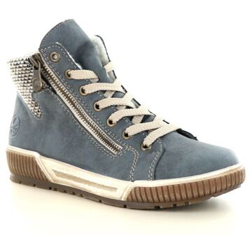 Rieker Veterboot Dames Blauw