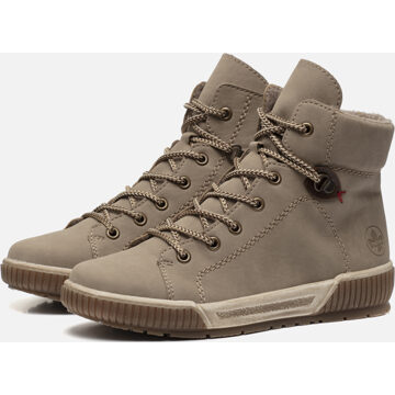 Rieker Veterboots beige Nubuck - 36,37,38,39,40,41