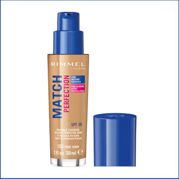 Rimmel Match Perfection Foundation - 103 True Ivory Beige - 000