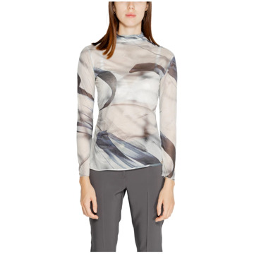 RINASCIMENTO Dames T-shirt Collectie: Herfst/Winter Rinascimento , Gray , Dames - Xl,L,M,S,Xs