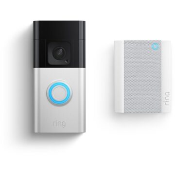 Ring Battery Doorbell Plus+Chime Slimme deurbel Zwart