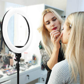 Rio RL18- Selfie en studio LED ring lamp met lampstatief