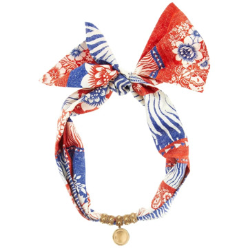 Roberto Cavalli Metalen en Zijden Ketting met Print Roberto Cavalli , Multicolor , Dames - ONE Size