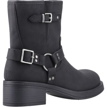 Rocket Dog Nino Faux Leather Dames Zwarte Hakken Enkellaarsjes