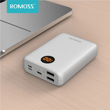 ROMOSS OM10 Mini Power Bank 10000mAh Double USB 10000 mAh Powerbank External Battery Pack Charger For Huawei iPhone Xiaomi