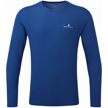 Ronhill Core Longsleeve Hardloopshirt Heren blauw - S