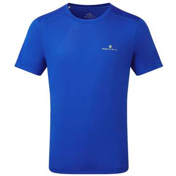 Ronhill Tech Hardloopshirt Heren-Blauw - M