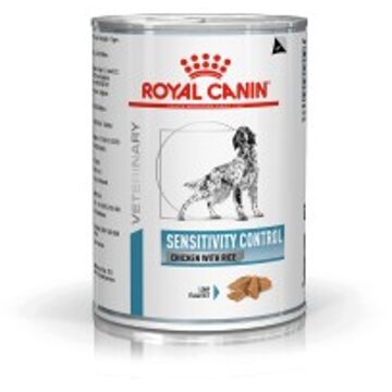 Royal Canin Veterinary Diet 24 x 410 g Control Kip & Rijst Royal Canin Veterinary Sensitivity Hondenvoer