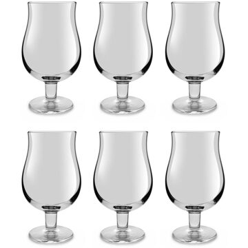 Royal Leerdam Speciaal bierglazen/tulpglazen - 6x stuks - 400 ml Mainz - Bierglas