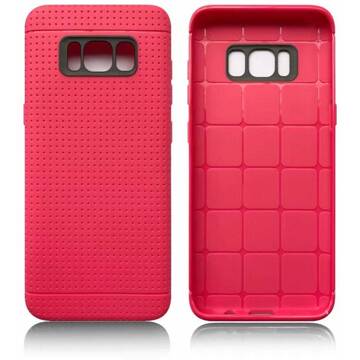 Roze met putjes flexibel hoesje voor de Samsung Galaxy S8