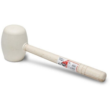 Rubi rubber hamer rond wit