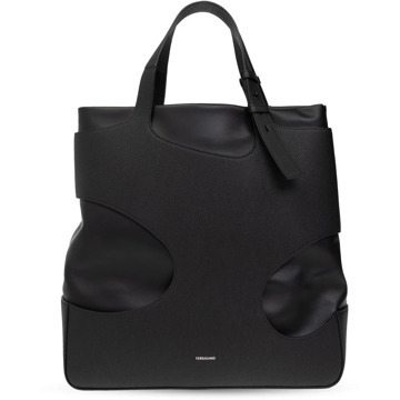 Salvatore Ferragamo ‘Cut Out’ shopper tas Salvatore Ferragamo , Black , Heren - ONE Size