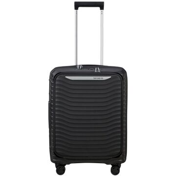 Samsonite Upscape frontpocket handbagage koffer 55 cm black Zwart