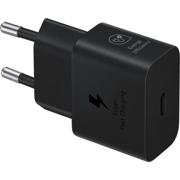 Samsung 25W Power Adapter met USB-C naar USB-C kabel Oplader Zwart