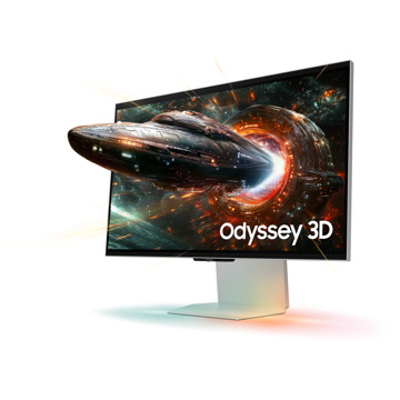 Samsung 27 Inch Odyssey 3D G90XF UHD 165Hz Gaming Monitor Zilver