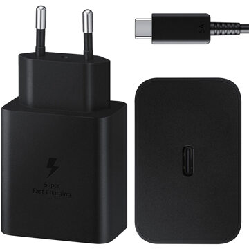 Samsung 45W Power Adapter met USB-C naar USB-C kabel Oplader Zwart