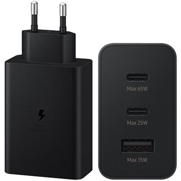 Samsung 65W Power Adapter Trio Oplader Zwart