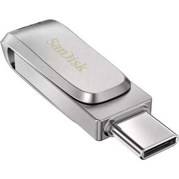 Sandisk Dual Drive Ultra 3.1 Luxe 256GB (USB-C) USB-sticks Grijs