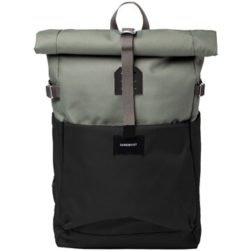 Sandqvist Ilon Backpack multi clover green Laptoprugzak Multicolor - H 38 x B 26 x D 12