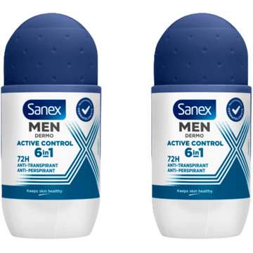 Sanex Deodorant Sanex Active Control Deodorant Roll On Men 2 x 50 ml