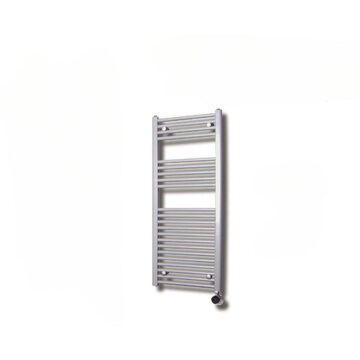 Sanicare Elektrische Design Radiator Sanicare Plug En Play 111,8 x 45 cm Wit Zwart Incl Montage Set 596 Watt Sanicare