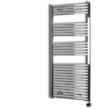 Sanicare Elektrische Design Radiator Sanicare Plug En Play 172 x 45 cm Chroom Thermostaat Chroom 671 Watt Sanicare