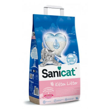 Sanicat Kitten kattenbakvulling 4 x 5 liter