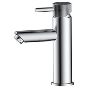 Sanilux Wastafelmengkraan Sanilux Mia Opbouw Met Geribbeld Knop Chroom Sanilux
