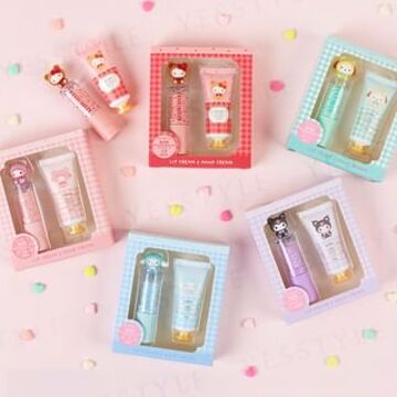 Sanrio Bear Lip Cream & Hand Cream Set Pochacco - Citrus