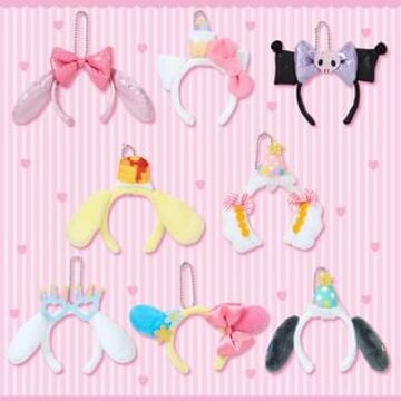 Sanrio Characters Secret Mini Headband Keyring - Party 1 (8 Types) (Blind Box) 1 pc - Random Style