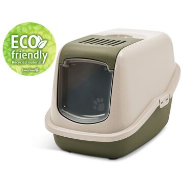 Savic Nestor Happy Planet - Kattenbak - 56x39x39 cm - Groen