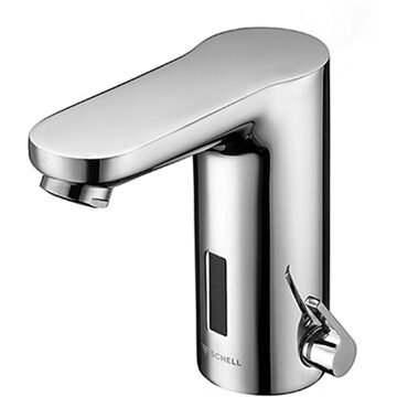 Schell Celis E 1 gats wastafelkraan inclusief temperatuur regelaar inclusief infrarood sensor elektr